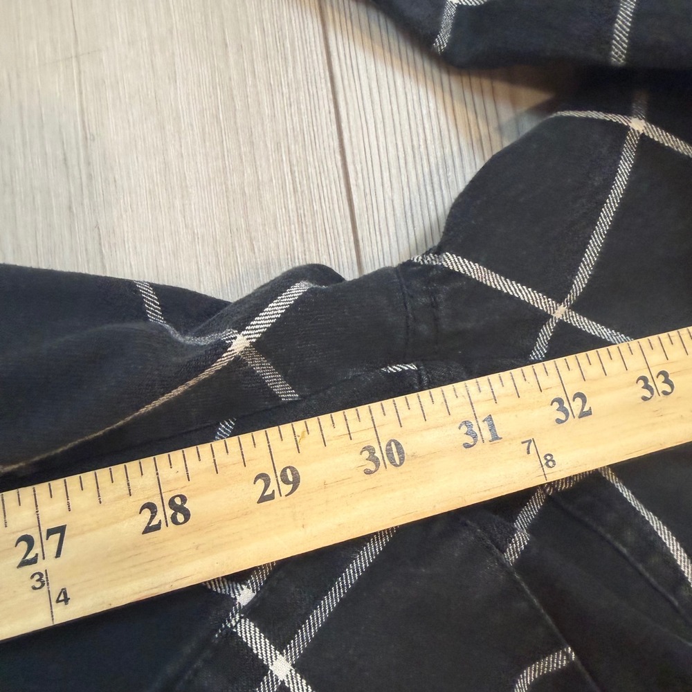 Hot Topic Black White Grid Plaid Cargo Jogger Pants Womens Medium Emo Grunge - Picture 10 of 10